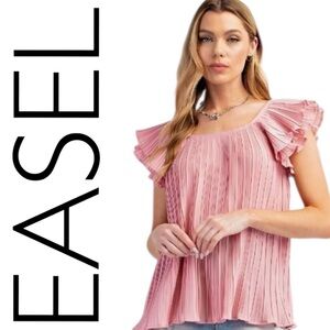 732:  EASEL NWT TOP LIPSTICK PINK (GG4)